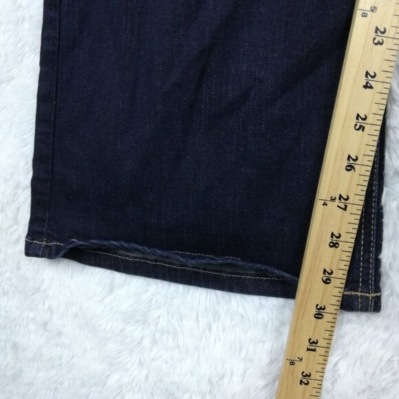 Lane Bryant Womens Jeans Boot Cut Blue Denim Dark Wash Genius Fit Plus 28 - Picture 8 of 11